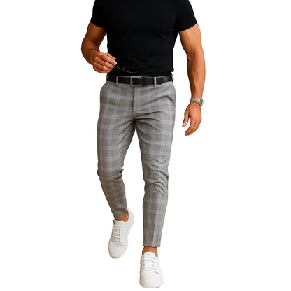 Callum | Men’s Checkered Casual Trousers