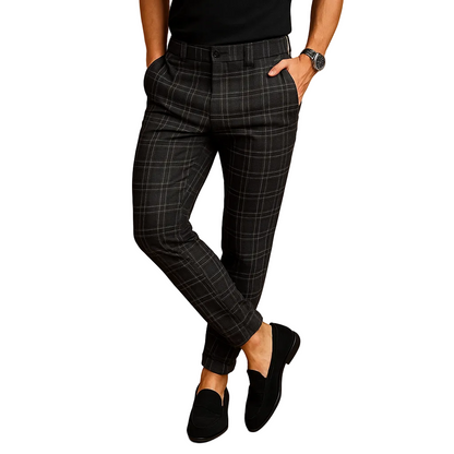 Callum | Men’s Checkered Casual Trousers