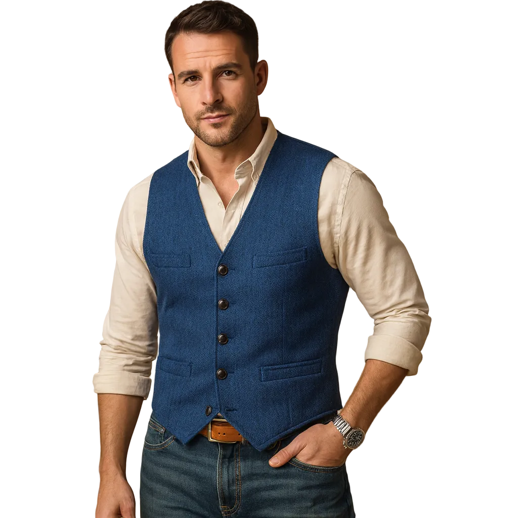 Dorian | Men’s Tailored Buttoned Waistcoat
