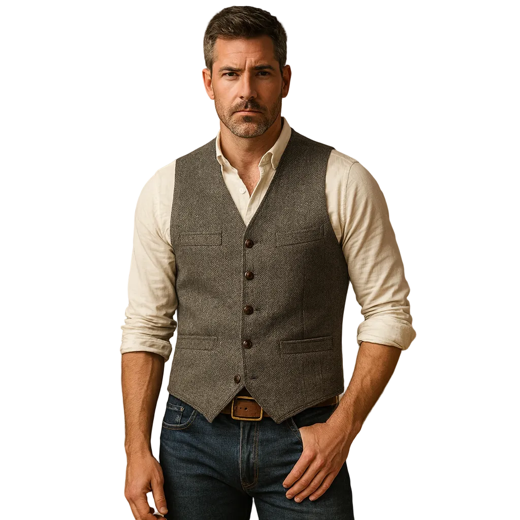 Dorian | Men’s Tailored Buttoned Waistcoat