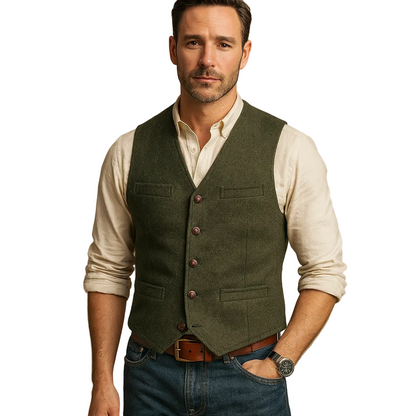 Dorian | Men’s Tailored Buttoned Waistcoat