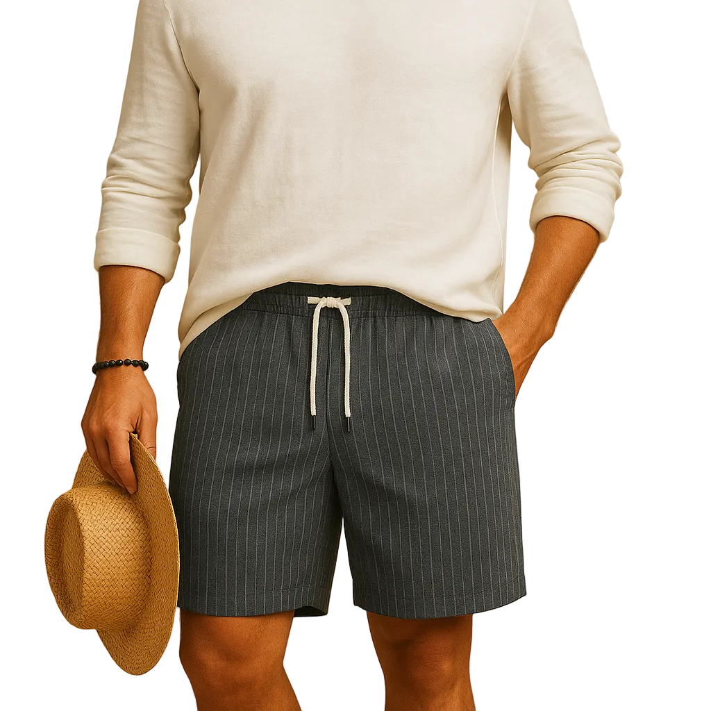 Kai | Men’s Lightweight Drawstring Summer Shorts
