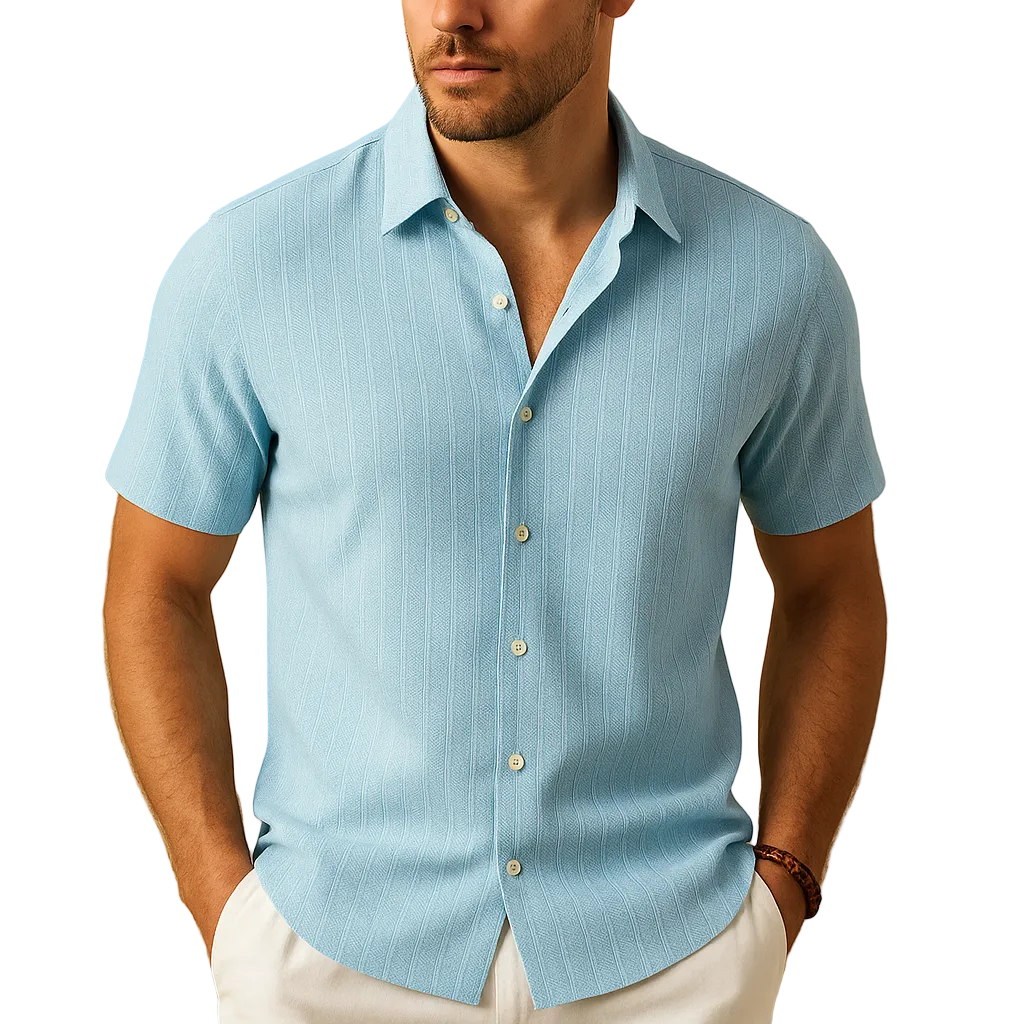 Luca | Men’s Lightweight Short-Sleeve Summer Shirt