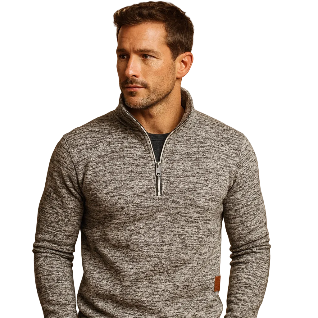 Ronan | Men’s Zip-Neck Sweater