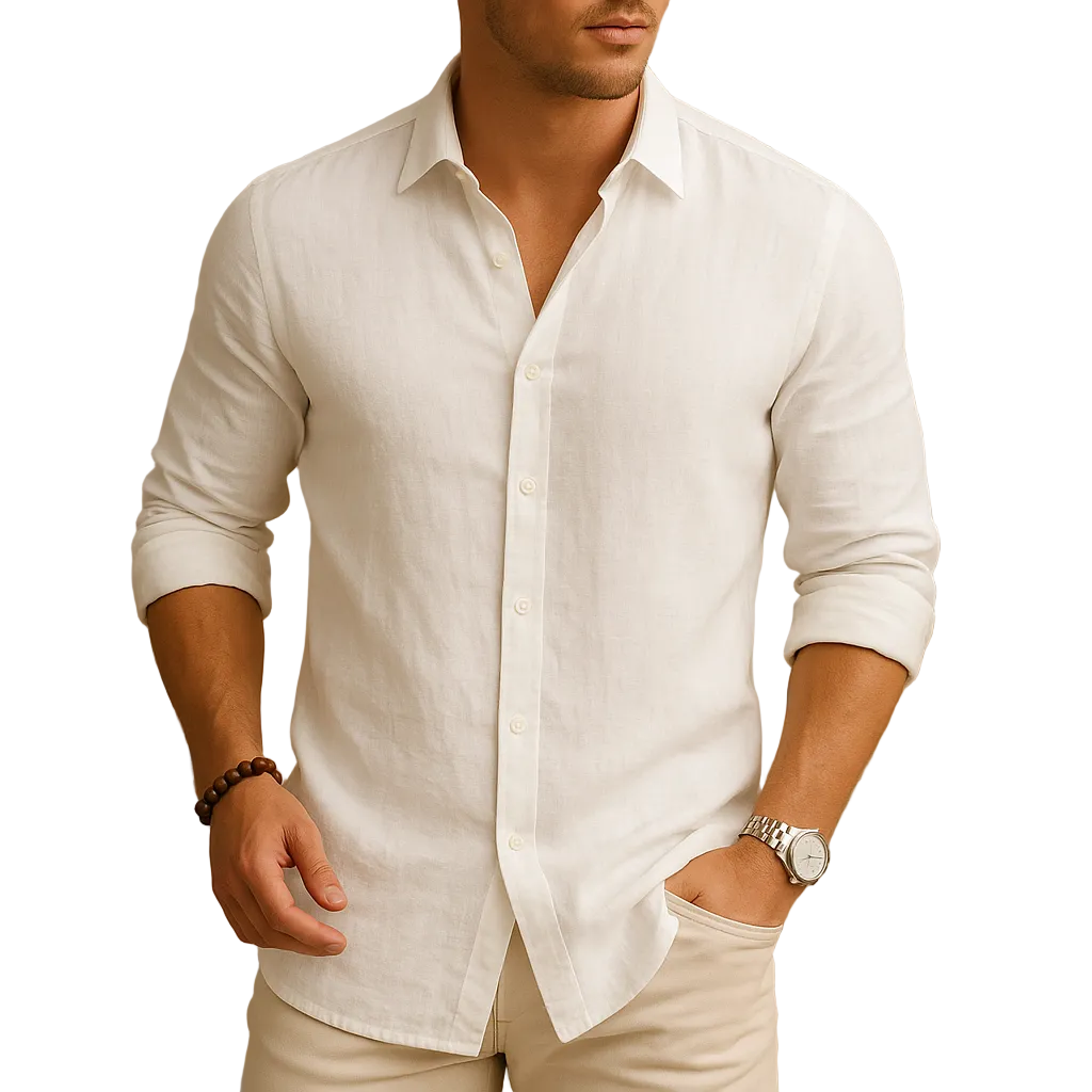 Theo | Men’s Lightweight Long-Sleeve Polo Shirt