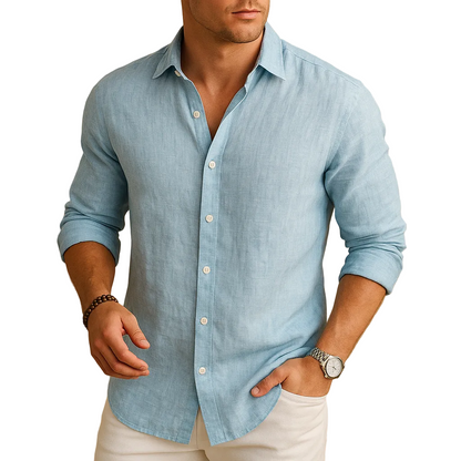 Theo | Men’s Lightweight Long-Sleeve Polo Shirt